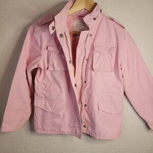 The Children's Place Pink Size Medium Coat/Jacket Girls with zipped hood